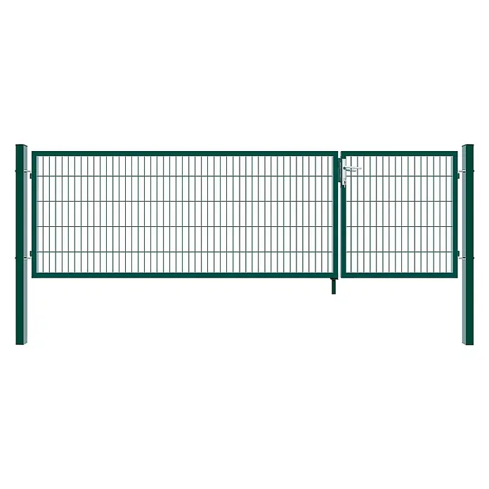 Home Deluxe Gartentor ADITUS - 350 x 140 cm, Grün, Stahl