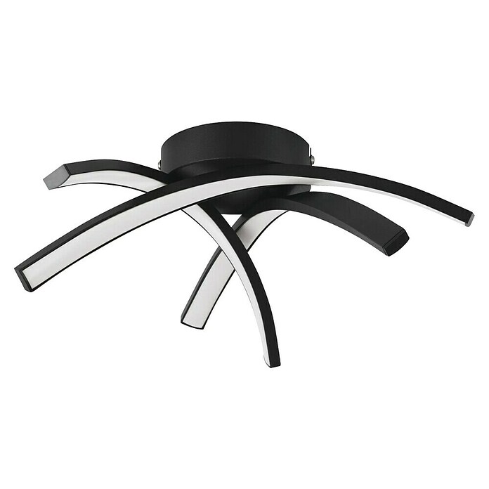 Eglo LED stropna svjetiljka Destro  (11 W, D x Š x V: 37 x 35,5 x 10 cm, Crna, Bijela, Topla bijela) | BAUHAUS