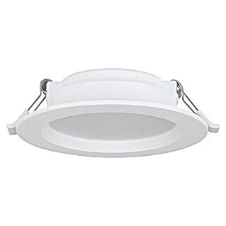 Eglo LED okrogla vgradna svetilka Idun-E (7 W, Ø x V: 11,7 x 3,1 cm, Bela, Bela, Nevtralno bela)