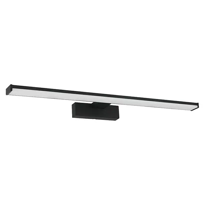Eglo Aplique LED para espejo Galenzana-E - 11 W, Negro, Blanco neutro - Barra de luz LED negra para monitor con luz brillante para una iluminación óptima de la pantalla. Ideal para oficina y teletrabajo.