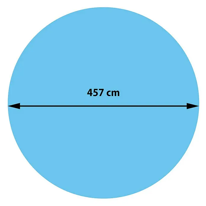 Proregal Pool-Abdeckplane rund - Durchmesser: 457 cm, L x B: 457 x 457 cm, Material: Kunststoff