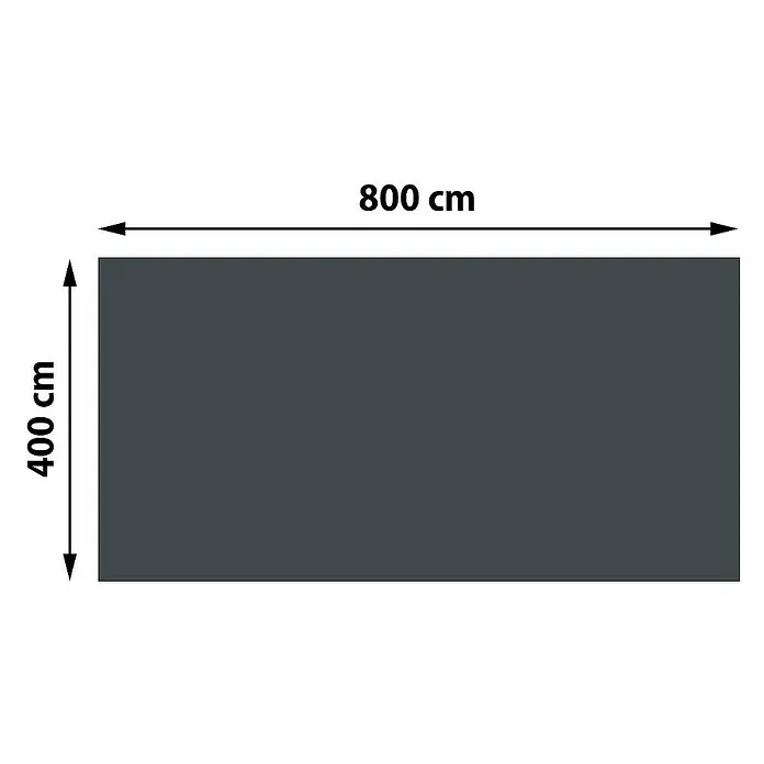 Proregal Pool-Abdeckplane rechteckig - L x B: 400 x 800 cm, Material: Kunststoff