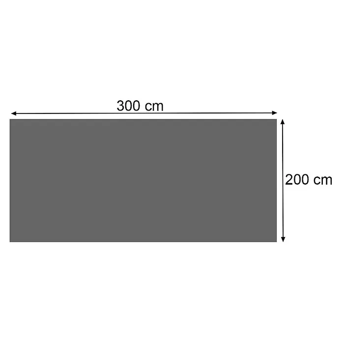 Proregal Pool-Abdeckplane rechteckig - L x B: 200 x 300 cm, Material: Kunststoff