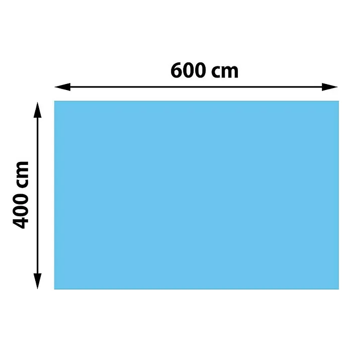 Proregal Pool-Abdeckplane rechteckig - L x B: 400 x 600 cm, Material: Kunststoff