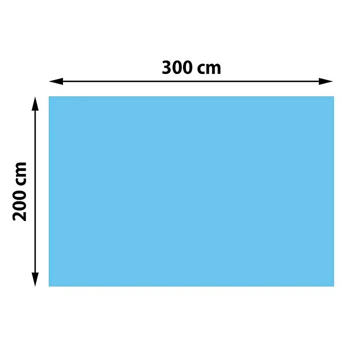 Proregal Pool-Abdeckplane rechteckig - L x B: 200 x 300 cm, Material: Kunststoff
