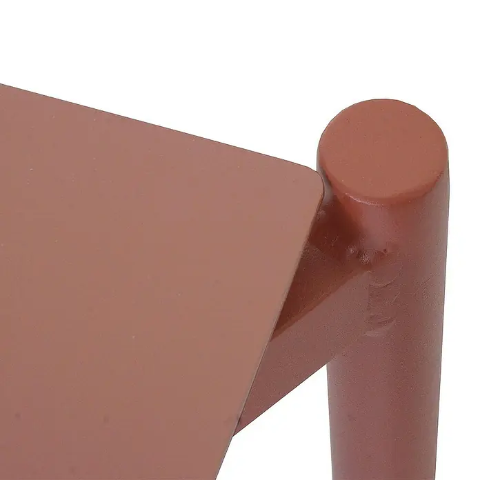 Proregal Gartentisch aus Aluminium - L x B x H: 65 x 105 x 39 cm, Rechteckig, Terrakotta