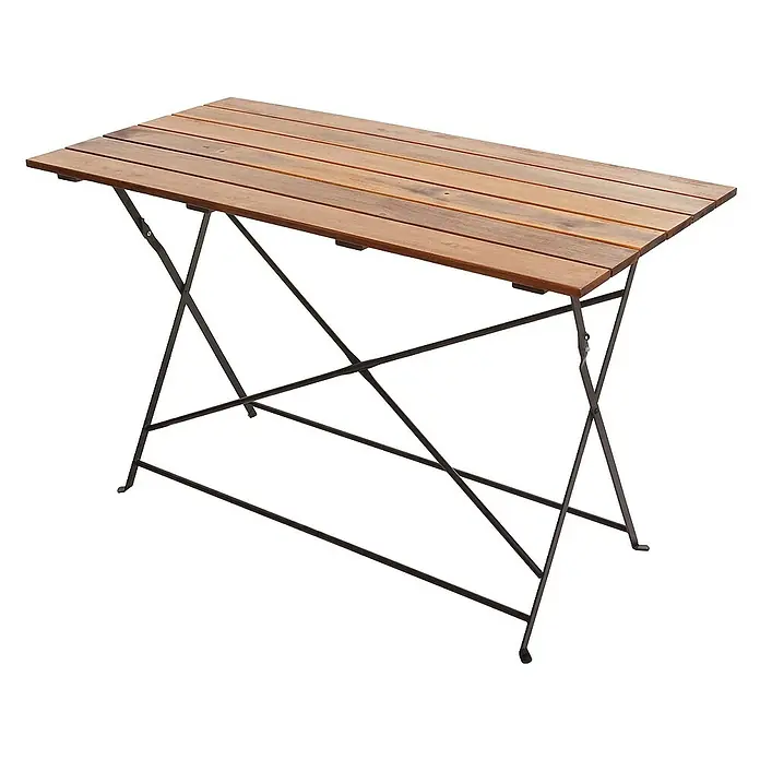 Chefgastro Gartentisch Biergartentisch - Rechteckig, Braun