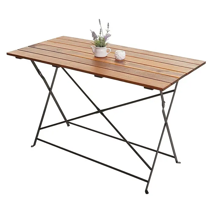 Chefgastro Gartentisch Biergartentisch - Rechteckig, Braun
