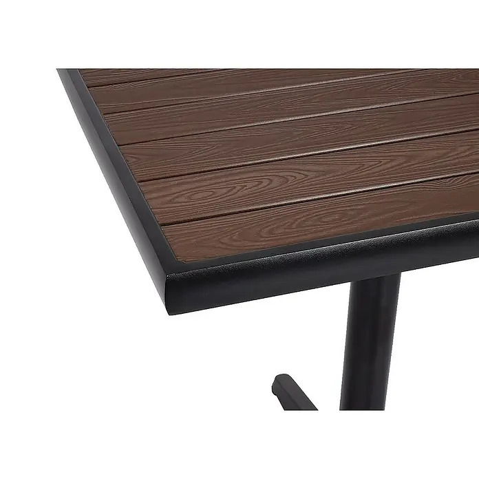 Proregal Gartentisch - L x B x H: 70 x 70 x 74 cm, Rechteckig, Dunkelbraun