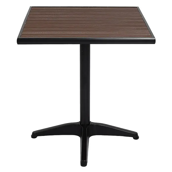 Proregal Gartentisch - L x B x H: 70 x 70 x 74 cm, Rechteckig, Dunkelbraun