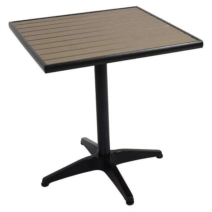 Proregal Gartentisch - L x B x H: 70 x 70 x 74 cm, Rechteckig, Grau