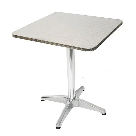 Chefgastro  Gartentisch 10er-Set Alu-Bistrotisch