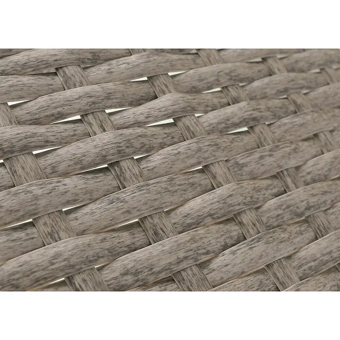 Proregal Gartentisch Andi aus Poly-Rattan - L x B x H: 48 x 79 x 38 cm, Poly-Rattan, Rechteckig, Grau