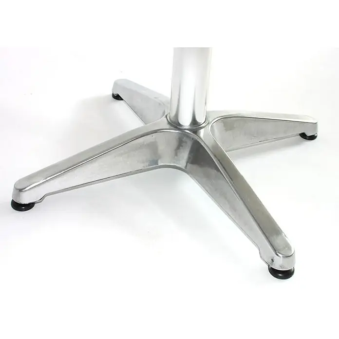 Chefgastro Gartentisch 10er-Set Alu-Stehtisch - L x B x H: 60 x 60 x 110 cm, Rund, Silber