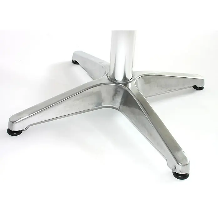 Chefgastro Gartentisch Alu-Stehtisch + Bistrotisch - L x B x H: 60 x 60 x 110 cm, Rund, Silber