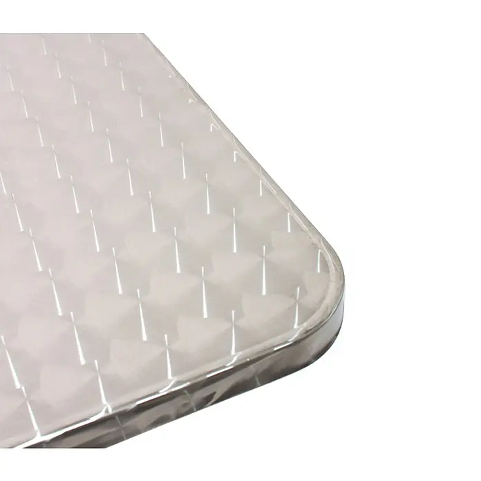 Chefgastro Gartentisch Alu-Bistrotisch - L x B x H: 60 x 60 x 70 cm, Rechteckig, Silber