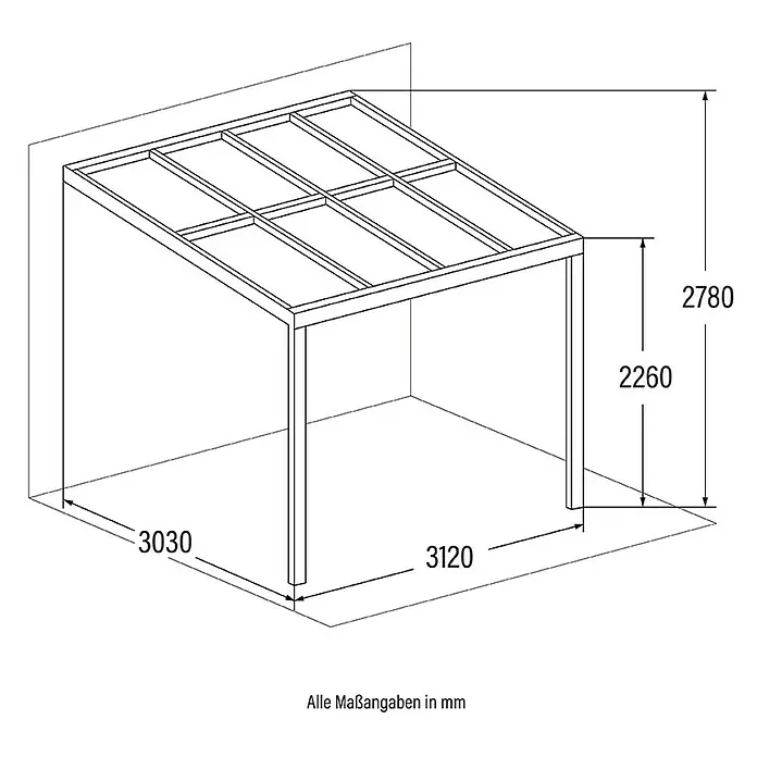 Home Deluxe Terrassenüberdachung SOLIS - 