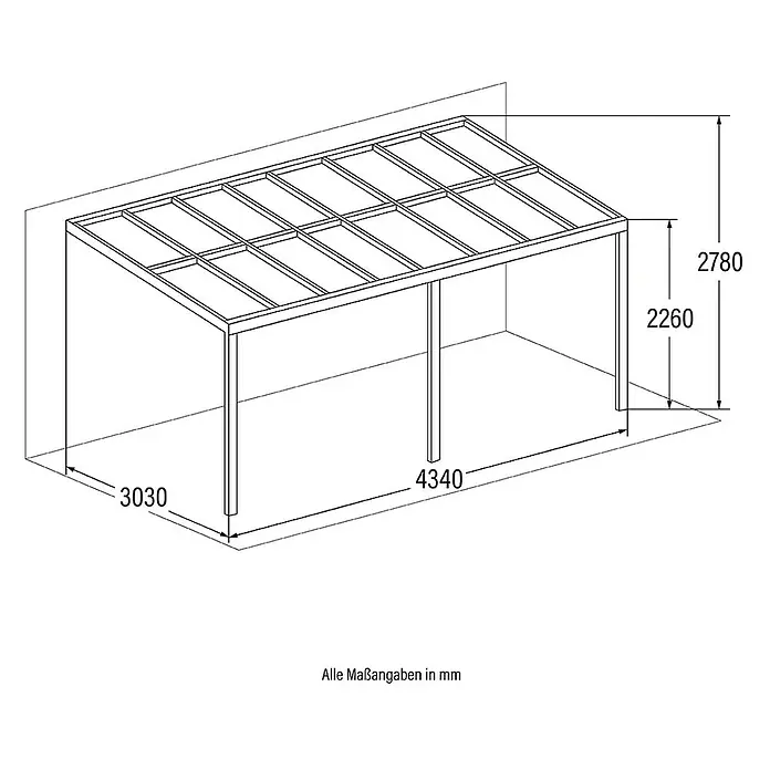 Home Deluxe Terrassenüberdachung SOLIS - 