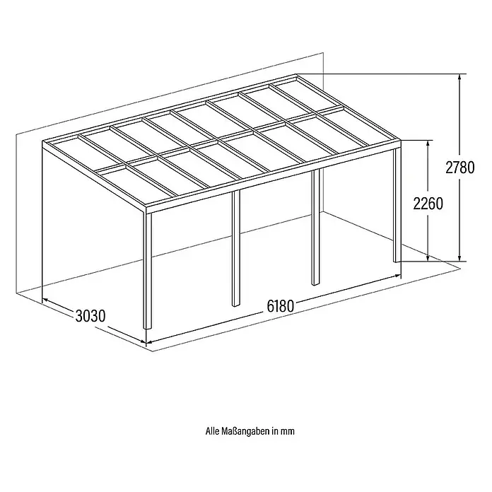 Home Deluxe Terrassenüberdachung SOLIS - 
