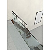 Minka Prostorsko varčne stopnice Joker Turn  (Višina nadstropja: 302,9 cm, Barva stopnice: Oreh, Barva kovine: Siva) | 4792 - Treppen | GBDD - Treppen | GBD - Bauelemente | GB - Bauelemente | G - Holz/Bauelem | BAUHAUS