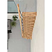 Minka Prostorsko varčne stopnice Joker Turn  (Višina nadstropja: 302,9 cm, Barva stopnice: Bukev, Barva kovine: Črna) | 4792 - Treppen | GBDD - Treppen | GBD - Bauelemente | GB - Bauelemente | G - Holz/Bauelem | BAUHAUS
