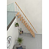 Minka Stepenice s prilagodljivom visinom i dubinom gazišta Joker  (Širina: 70 cm, Bijela, Boja gazišta: Bukva, Visina kata: 302,9 cm) | BAUHAUS