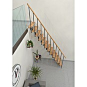 Minka Stopnišče z lestvino Joker  (Širina: 70 cm, Siva, Barva stopnice: Bukev, Višina nadstropja: 302,9 cm) | 4792 - Treppen | GBDD - Treppen | GBD - Bauelemente | GB - Bauelemente | G - Holz/Bauelem | BAUHAUS