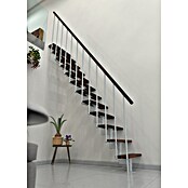 Minka Stepenice s prilagodljivom visinom i dubinom gazišta Joker  (Širina: 70 cm, Bijela, Boja gazišta: Orah, Visina kata: 302,9 cm) | BAUHAUS
