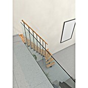 Minka Sporedne stepenice Joker Turn  (Visina kata: 302,9 cm, Boja gazišta: Bukva, Boja metala: Siva) | BAUHAUS
