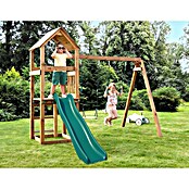 Soulet Kinderspielturm Noumea (L x B x H: 2 730 x 3 130 x 2 370 mm, Braun/Grün, Holz) | BAUHAUS