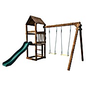 Soulet Kinderspielturm Noumea (L x B x H: 2 730 x 3 130 x 2 370 mm, Braun/Grün, Holz) | BAUHAUS