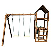 Soulet Kinderspielturm Noumea (L x B x H: 2 730 x 3 130 x 2 370 mm, Braun/Grün, Holz) | BAUHAUS