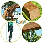 Soulet Kinderspielturm Noumea (L x B x H: 2 730 x 3 130 x 2 370 mm, Braun/Grün, Holz) | BAUHAUS