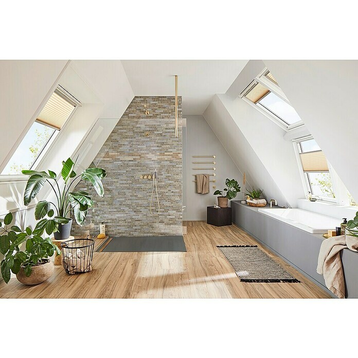 Mozaik pločica (30 x 30 cm, Siva, Mat)