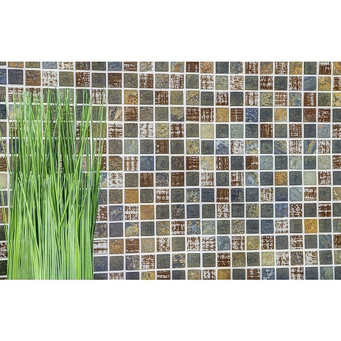Mozaik pločica Quadrat Crystal Mix XCM CB 52  (32,7 x 30,2 cm, Smeđe boje, Mat) | BAUHAUS