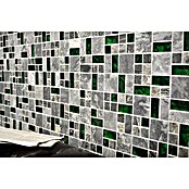 Mozaik pločica Kombi Crystal XCM MC509  (30 x 30 cm, Sivo/Zelena) | BAUHAUS