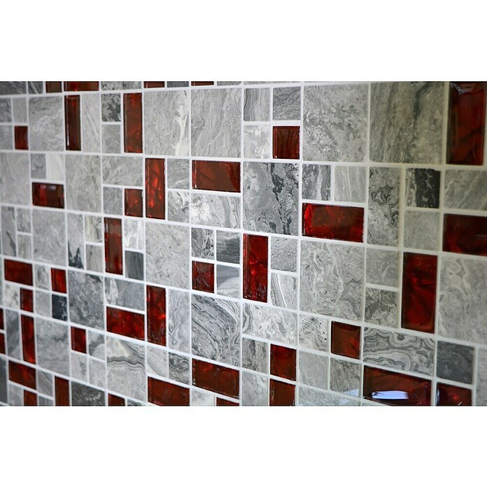 Mozaik pločica Kombi Crystal XCM MC519  (30 x 30 cm, Crne boje) | BAUHAUS