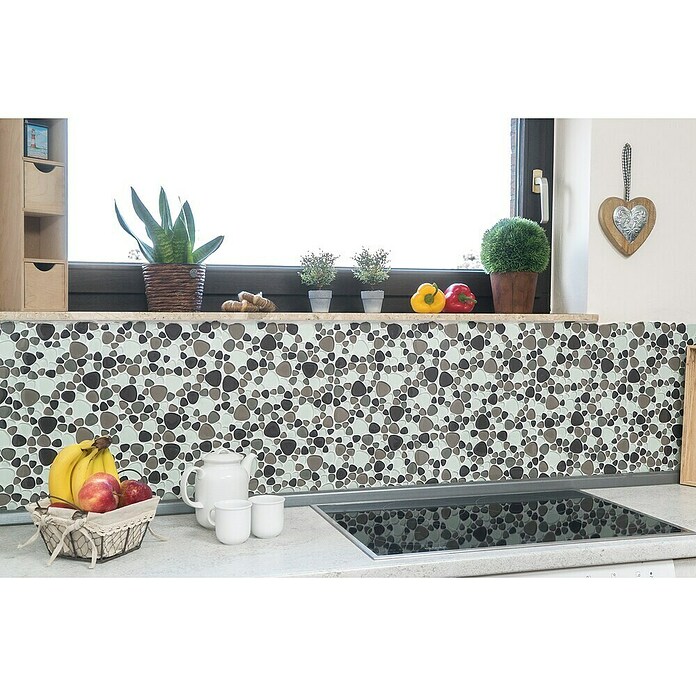 Mozaik pločica Kiesel Crystal Mix XCM PG66  (29,9 x 29,9 cm, Smeđa-bež-bijela, Sjaj) | BAUHAUS