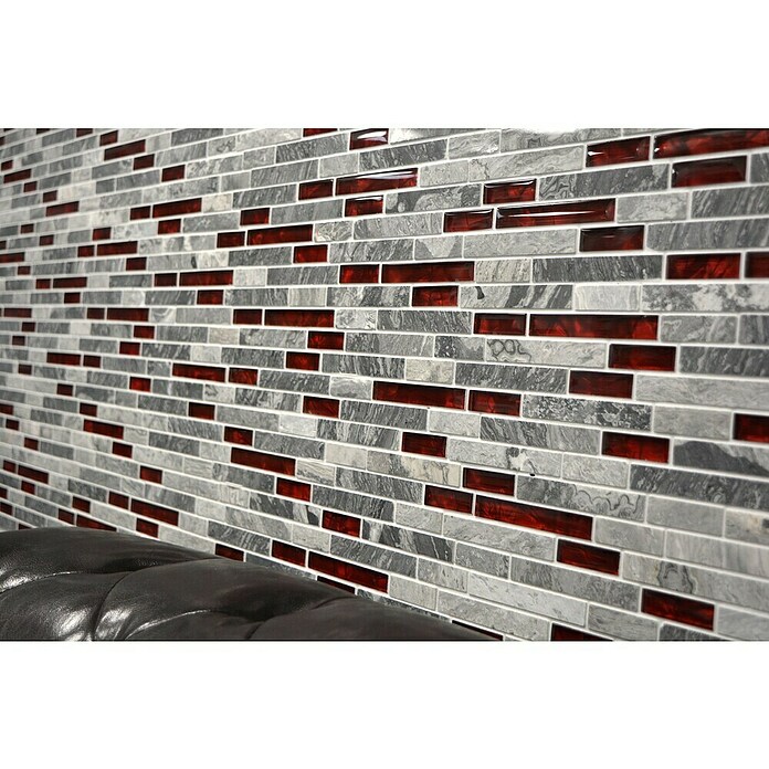 Mozaik pločica Verbund Crystal Mix XCM MV618  (29 x 30 cm, Sivo/Crna) | BAUHAUS