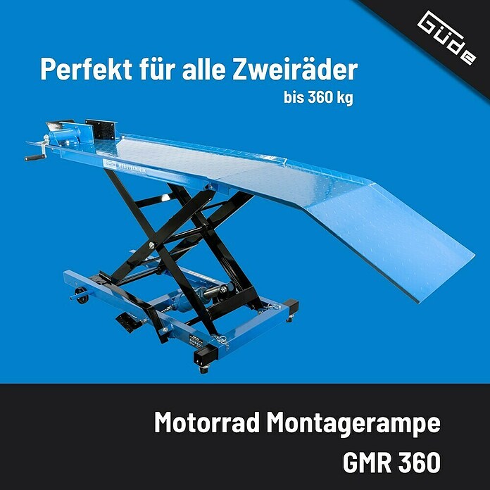 Güde Montagerampe GMR 360 (Höhenverstellung: 18 cm - 82 cm) | BAUHAUS