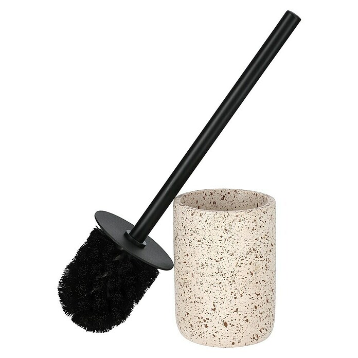 Camargue Garnitura z WC ščetko Stone Terazzo  (Š x V: 9,6 x 39,5 cm, Polirezin, Bež barve) | 3715 - Einzelaccessoires | DADD - Accessoires | DAD - Badausstattung | DA - Badausstattung/Bäderwelt | D - Sanitär | BAUHAUS