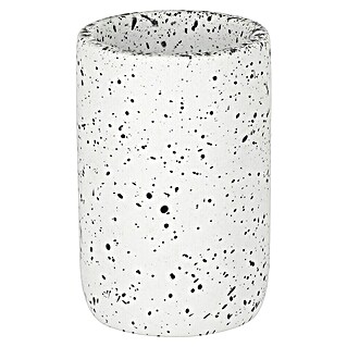 Camargue Lonček za zobne ščetke Stone Terrazzo (Polirezin, Črno-bele barve)