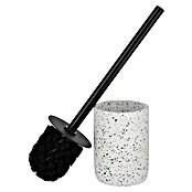 Camargue WC-Bürstengarnitur Stone Terrazzo (B x H: 9,6 x 39,5 cm, Polyresin, Weiß/Schwarz) | BAUHAUS