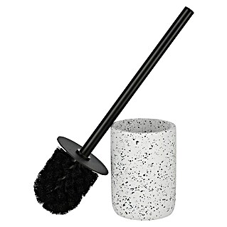 Camargue Garnitura z WC ščetko Stone Terrazzo (Š x V: 9,6 x 39,5 cm, Polirezin, Črno-bele barve)