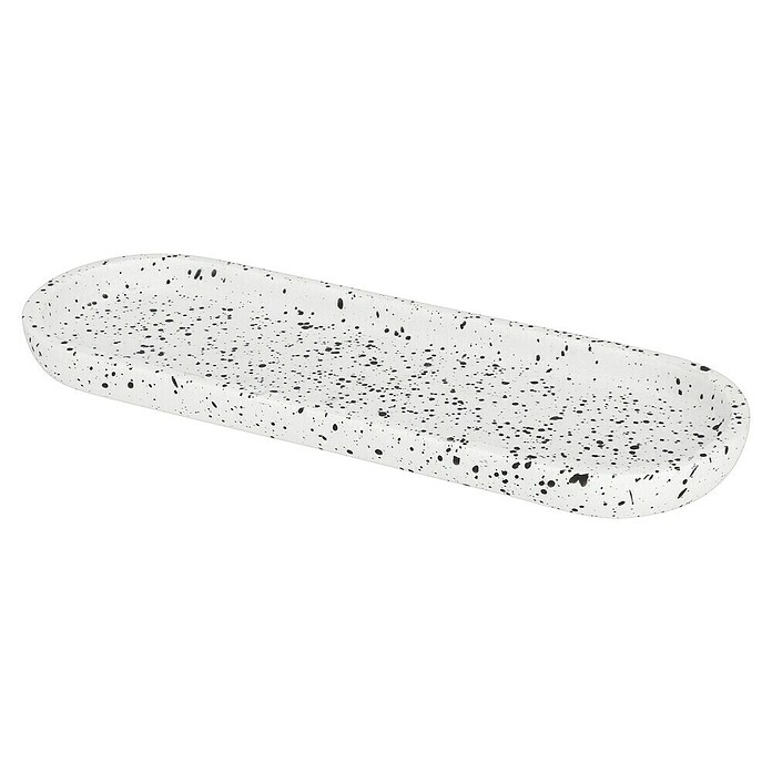 Camargue Badablage Stone Terrazzo (Breite: 10,7 cm, Polyresin, Weiß/Schwarz) | BAUHAUS