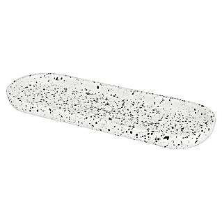 Camargue Kopalniška odlagalna polica Stone Terrazzo (Širina: 10,7 cm, Polirezin, Črno-bele barve)