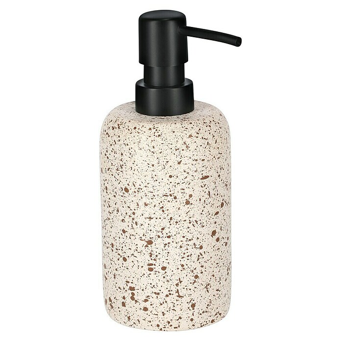 Camargue Seifenspender Stone Terrazzo (7,5 x 7,5 x 18 cm, Polyresin, Beige/Braun) | BAUHAUS