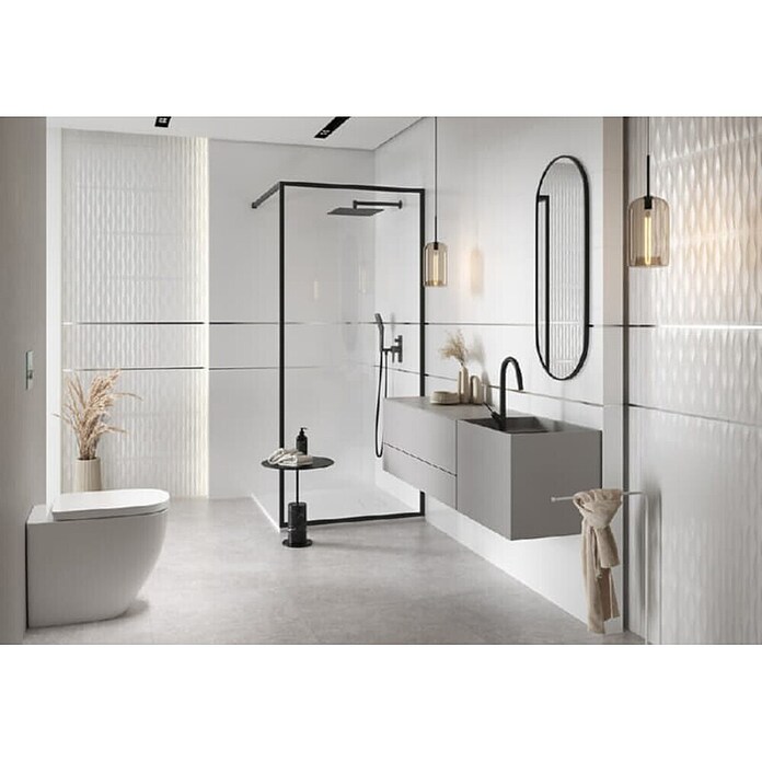 Cersanit Zidna pločica Parmina PS800  (59,8 x 29,8 cm, Bijela) | BAUHAUS