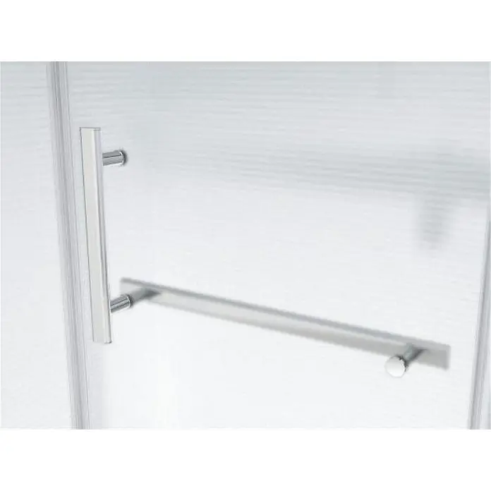 Glaszentrum Hagen U-Duschkabine 75x120x75x195cm Hebe Duschkabine Schiebetür - Imprägniert, Farblos