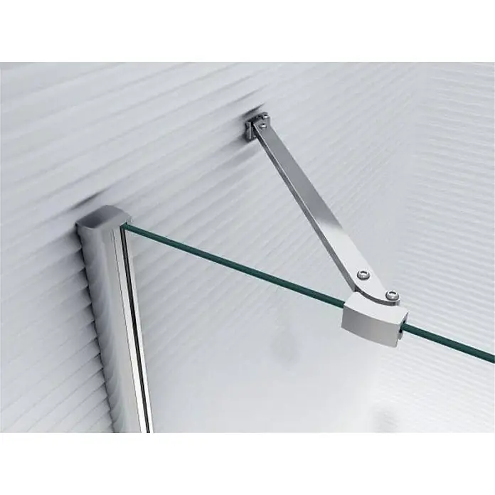 Glaszentrum Hagen Eckdusche 80x80x195 cm DEMETER EckDuschkabine - 80 x 80 x 195 cm, Eloxiert, Transparent, Stärke: 8 mm